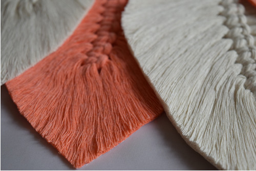 Macramé lístky k zavěšení — foto 3