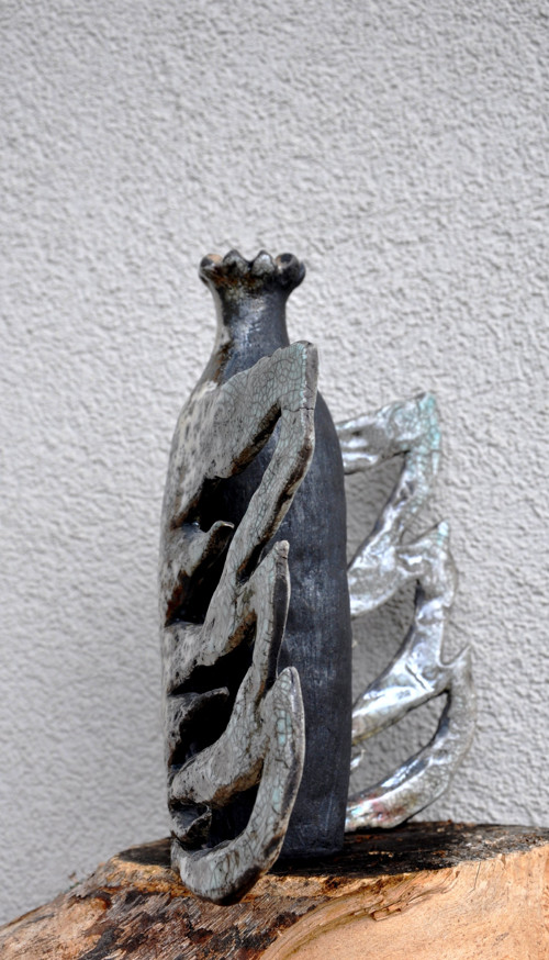 Raku váza Mayonaka no chō — foto 3