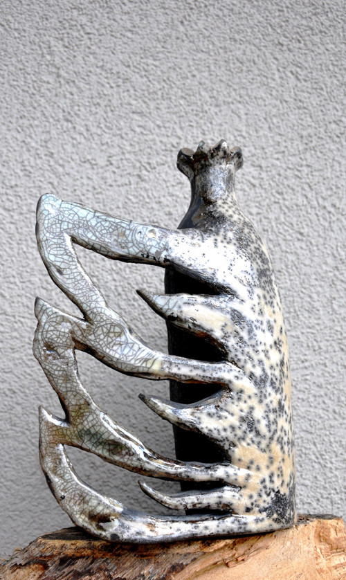 Raku váza Mayonaka no chō — foto 4