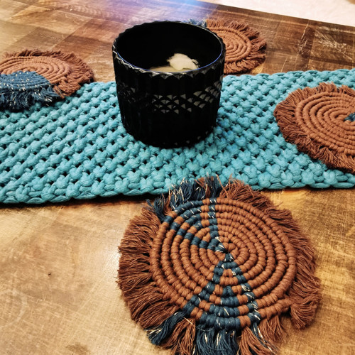 Macramé ubrus/běhoun na stůl — foto 2