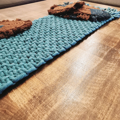 Macramé ubrus/běhoun na stůl — foto 5