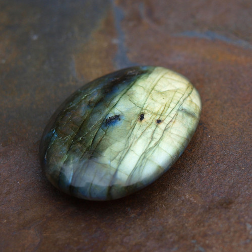 Labradorit, placka 41 x 30 mm č.2255 — foto 5