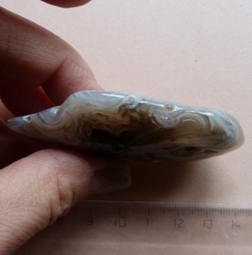 Achát peříčkový - 6,9 cm — foto 5