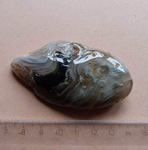 Achát peříčkový - 6,9 cm — foto 6