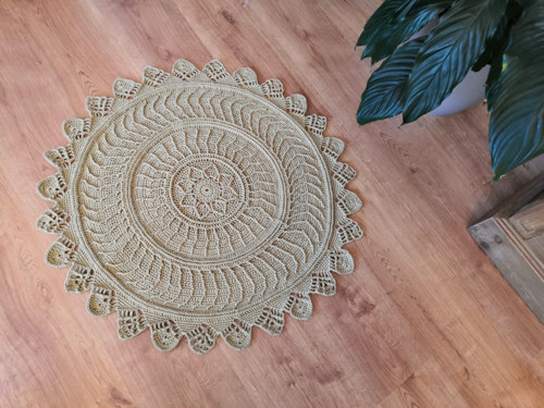 Háčkovaný koberec "Tajemný les" 80cm — foto 2