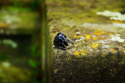 Nerezový prsten... " Black star " — foto 3