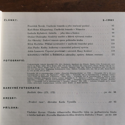 Umění a řemesla 3/1961 — foto 2