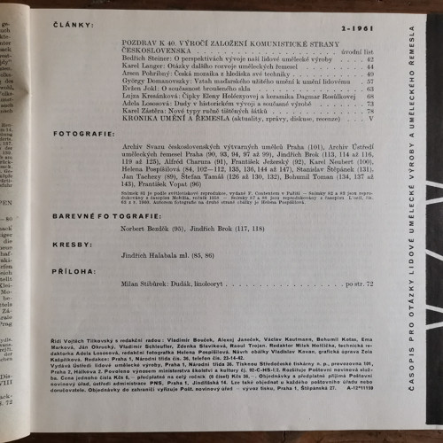 Umění a řemesla 2/1961 — foto 2