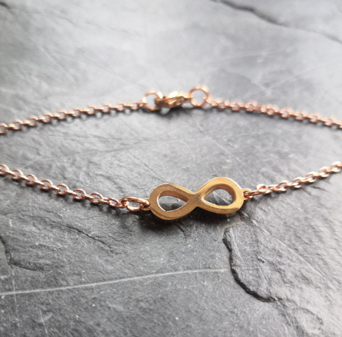 Ocelový náramek*infinity*nekonečno*rosegold — foto 2