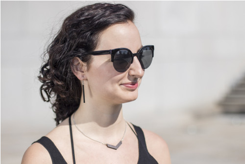 Dřevěné visací náušnice wenge — foto 2