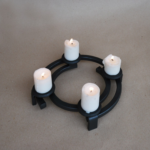 Svícen adventní kovaný — foto 3