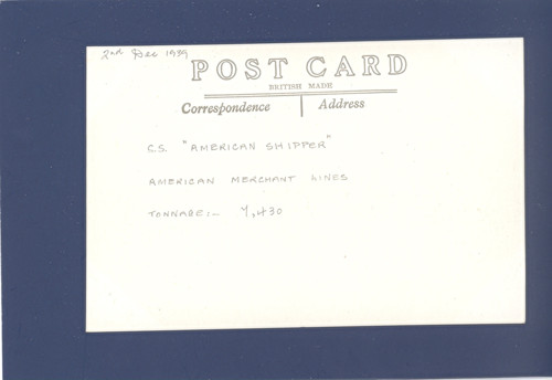 Loď S.S. American Shipper - pohlednice — foto 2