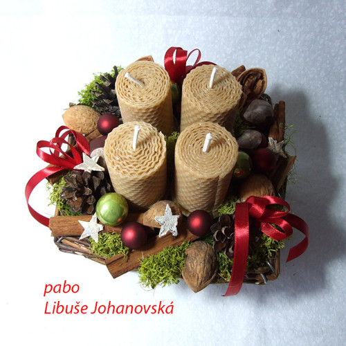 Adventní svícen medový (352) — foto 2