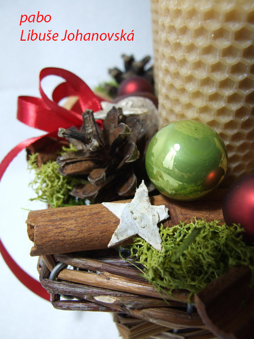 Adventní svícen medový (352) — foto 3
