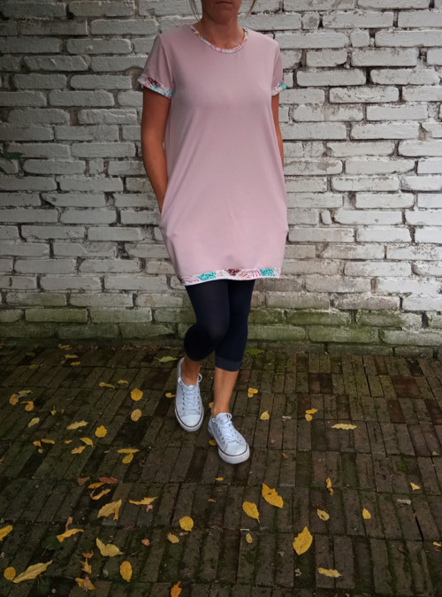 Starorůžové - oversized,kapsy — foto 3