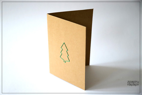 Vyšívané vánoční přání - stromeček — foto 2