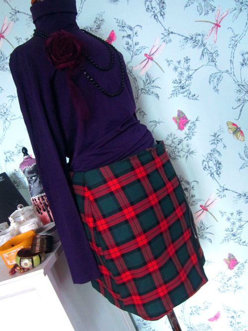 Sukně tartan, káro — foto 3