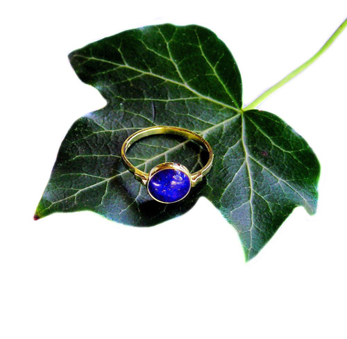 ZLATÝ prstýnek LAPIS LAZULI — foto 4
