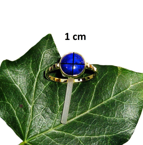 ZLATÝ prstýnek LAPIS LAZULI — foto 3