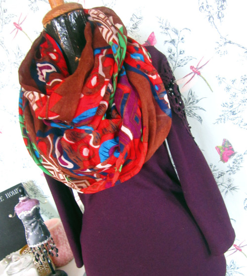 Nákrčník, tunel boho etno look — foto 3