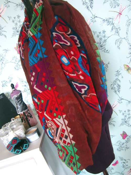 Nákrčník, tunel boho etno look — foto 4