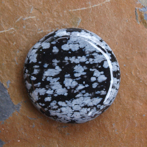 Obsidián vločkový,placka — foto 2