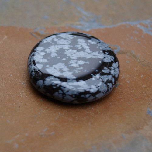 Obsidián vločkový,placka — foto 3