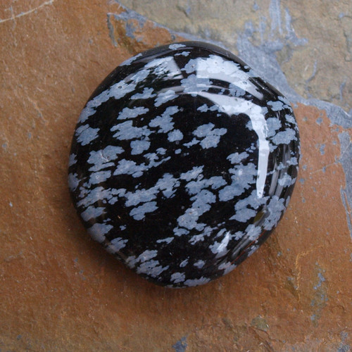 Obsidián vločkový,placka — foto 2