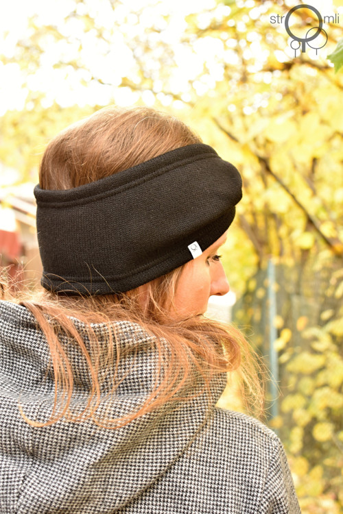Hřeje mě na uších čelenka černá — foto 5
