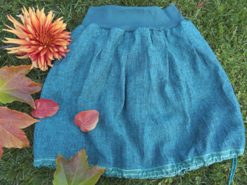 LINEN NATUR petrol blue — foto 3