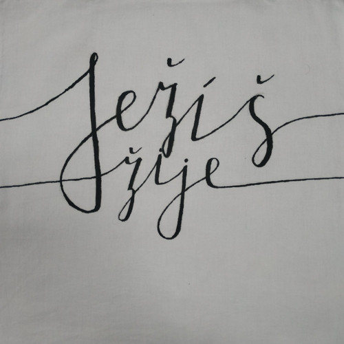 Plátěnka Ježíš žije — foto 2