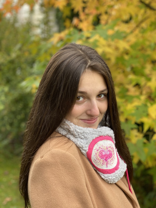 Nákrčník - srdíčko na beránku — foto 2