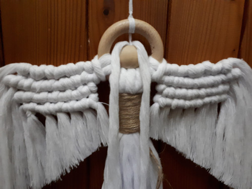 Dekorace macramé anděl - patron ochrany — foto 3