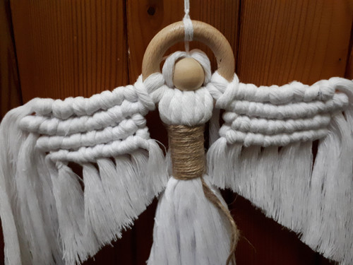 Dekorace macramé anděl - patron ochrany — foto 2