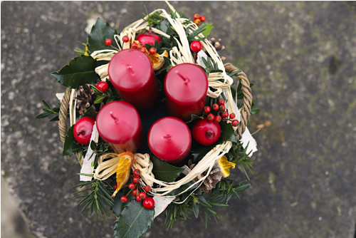 Adventní košíček červený — foto 3