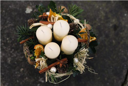 Adventní košíček smetanový — foto 3