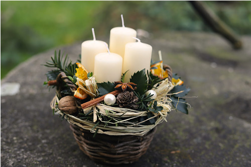 Adventní košíček smetanový — foto 2