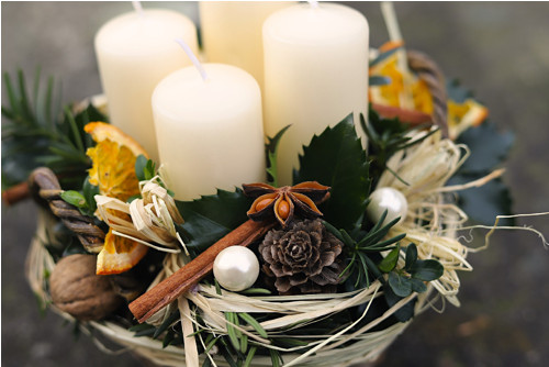 Adventní košíček smetanový — foto 4