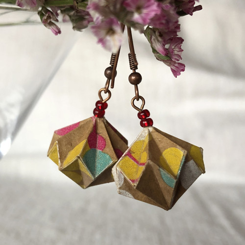 Origami náušnice — foto 2