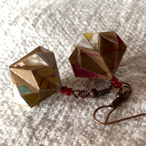 Origami náušnice — foto 5