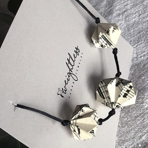 Origami náhrdelník – noty — foto 5