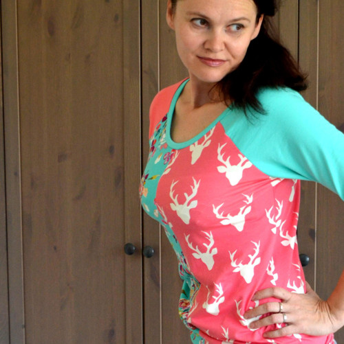 Swifting Flora Boho s jeleny II - tričko — foto 2