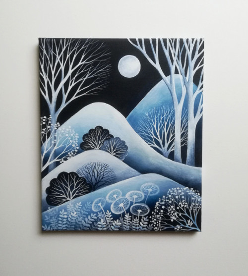 Sněžná noc (25x30 cm) — foto 2