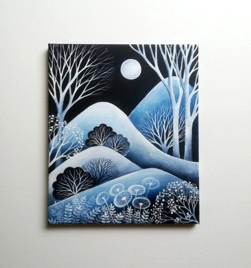 Sněžná noc (25x30 cm) — foto 4