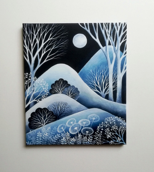 Sněžná noc (25x30 cm) — foto 5
