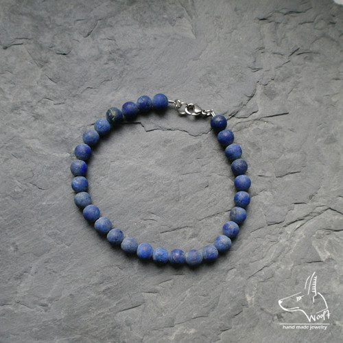 Lazhvard (lapis lazuli) - modrý náramek — foto 3