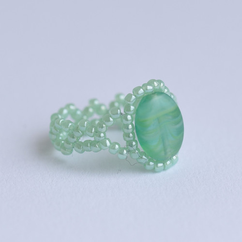 Mint korálkový prsten Soap — foto 5