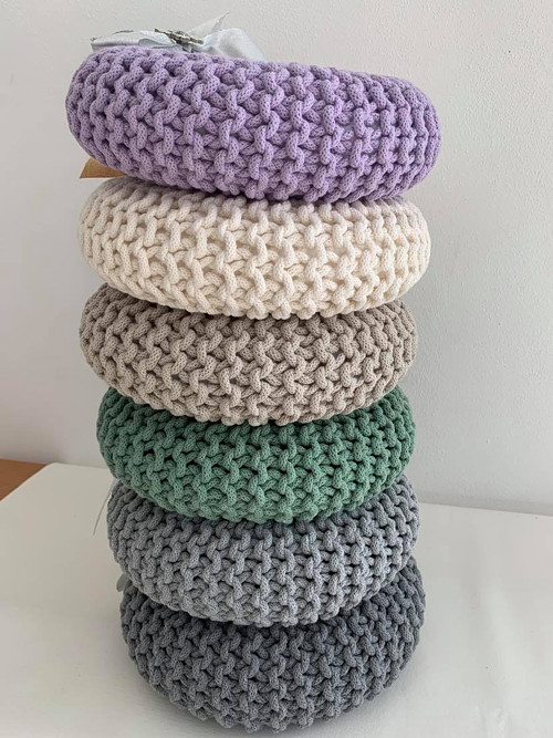 Pletený věnec šedý L průměr 25cm — foto 6