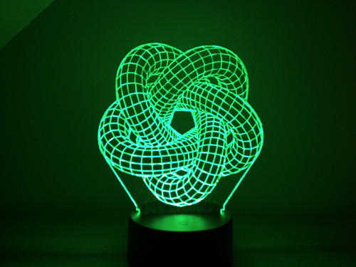 3D LED lampa Torus — foto 3