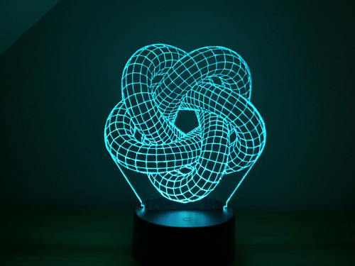3D LED lampa Torus — foto 4